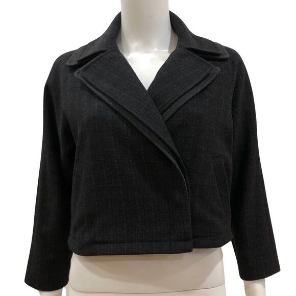 TIBI Coat Jacket, Gray, Size 0 - Picture 5 of 14